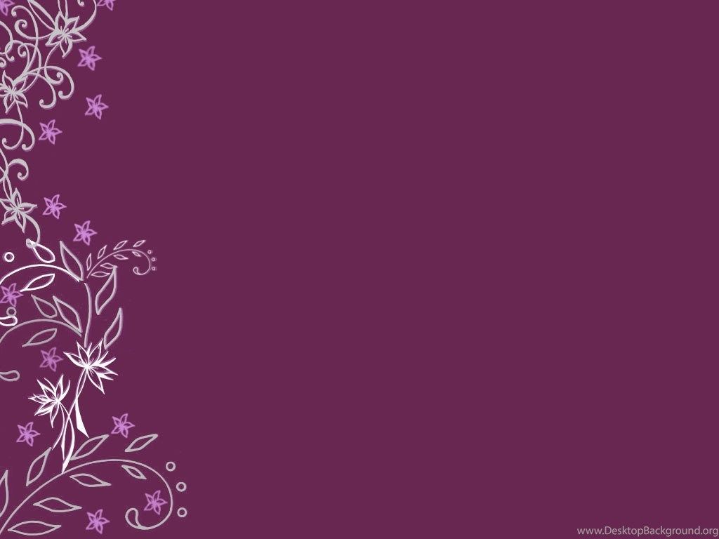 Sfondo viola con fiori decorativi, 1024x768 HD, PC Desktop