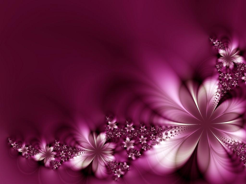 Fiori frattali viola astratti, 1024x768 HD, PC Desktop