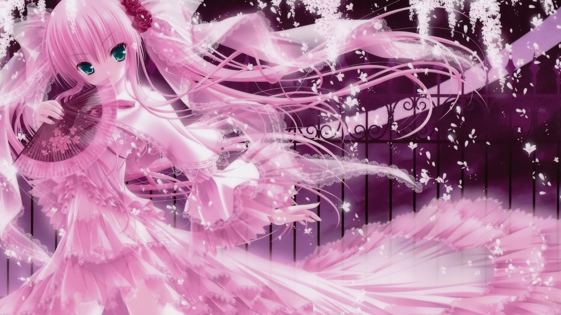 Fiori rosa e farfalle, 1152x864 HD, PC