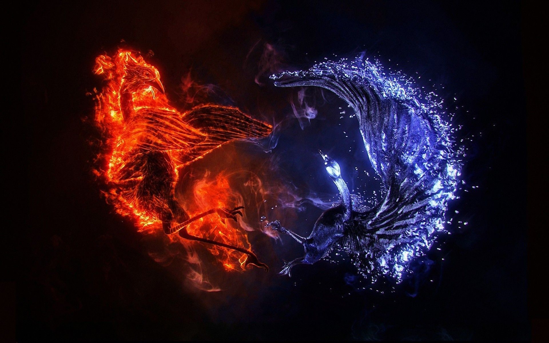 Fenice di fuoco e ghiaccio, 1920x1200 Full HD+, MacBook Pro