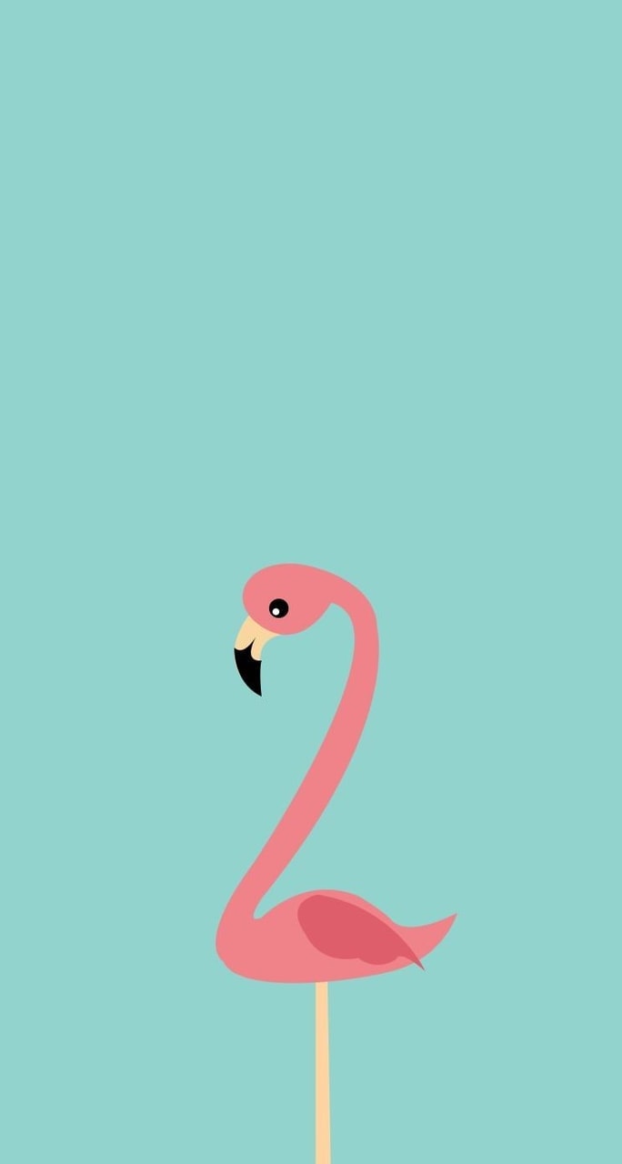 Fenicottero rosa stilizzato, 684x1280 Full HD Verticale, Smartphone