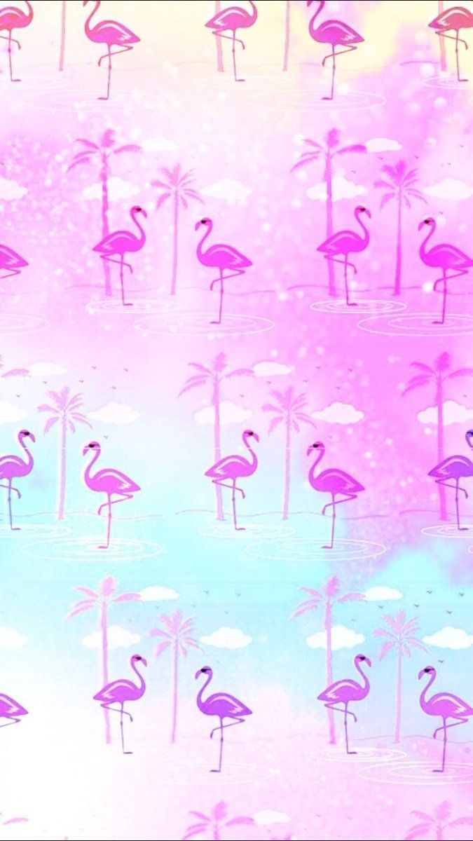 Fenicotteri rosa pattern acquerello, 675x1200 Verticale, OnePlus