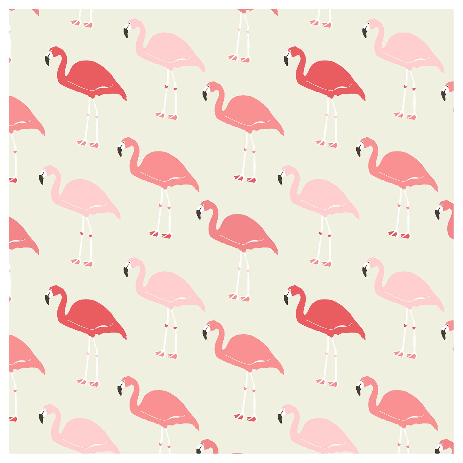 Pattern fenicotteri rosa vintage, 1476x1476 HD, Desktop
