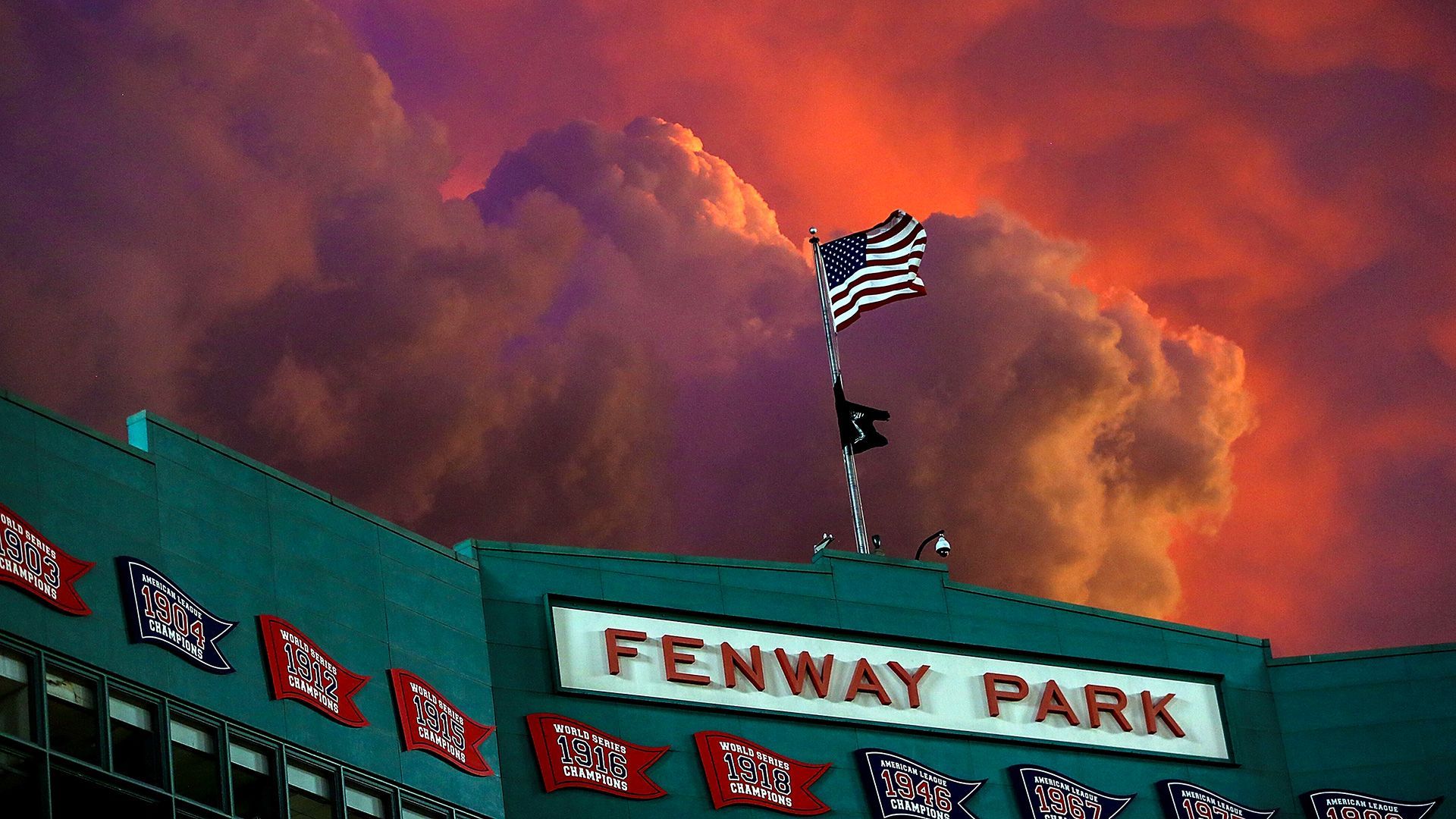 Fenway Park al tramonto, stadio baseball, 1920x1080 Full HD 1080p, Desktop