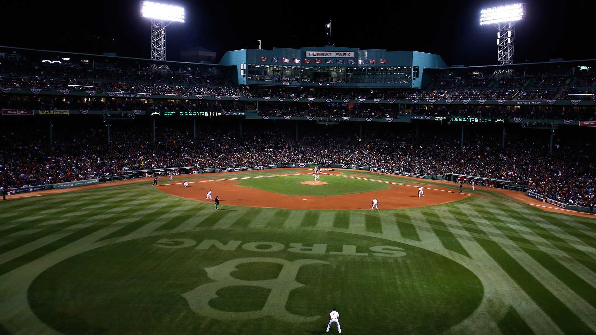 Stadio baseball Fenway Park notte, Boston Red Sox, 1920x1080 1080p, Laptop