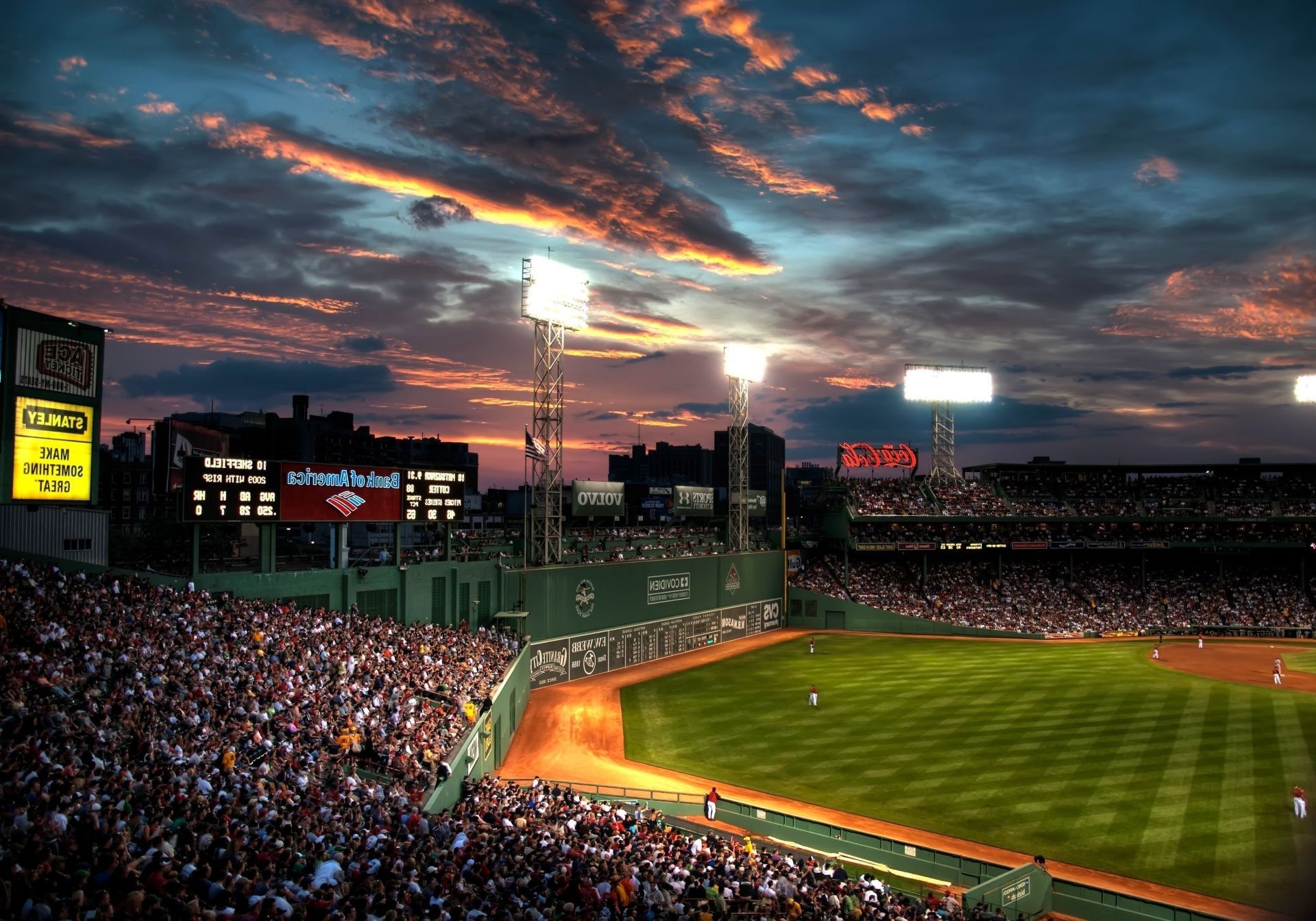 Fenway Park stadio baseball tramonto, 1920x1344 Full HD+ WUXGA, Laptop