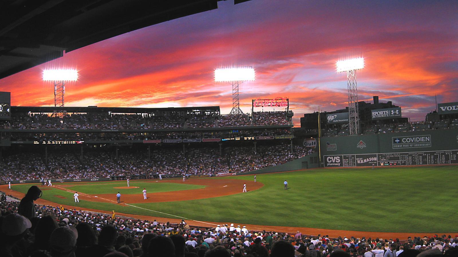Stadio baseball Fenway Park tramonto, 1600x900 HD, iMac