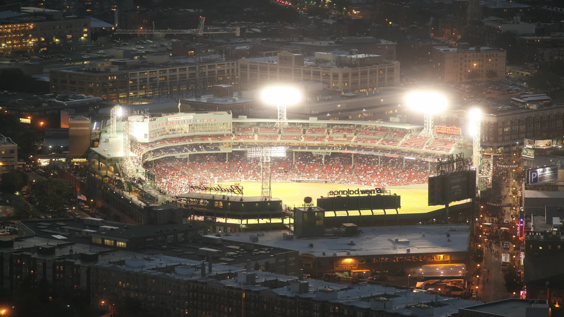 Fenway Park stadio notturno, 1920x1080 Full HD 1080p, PC