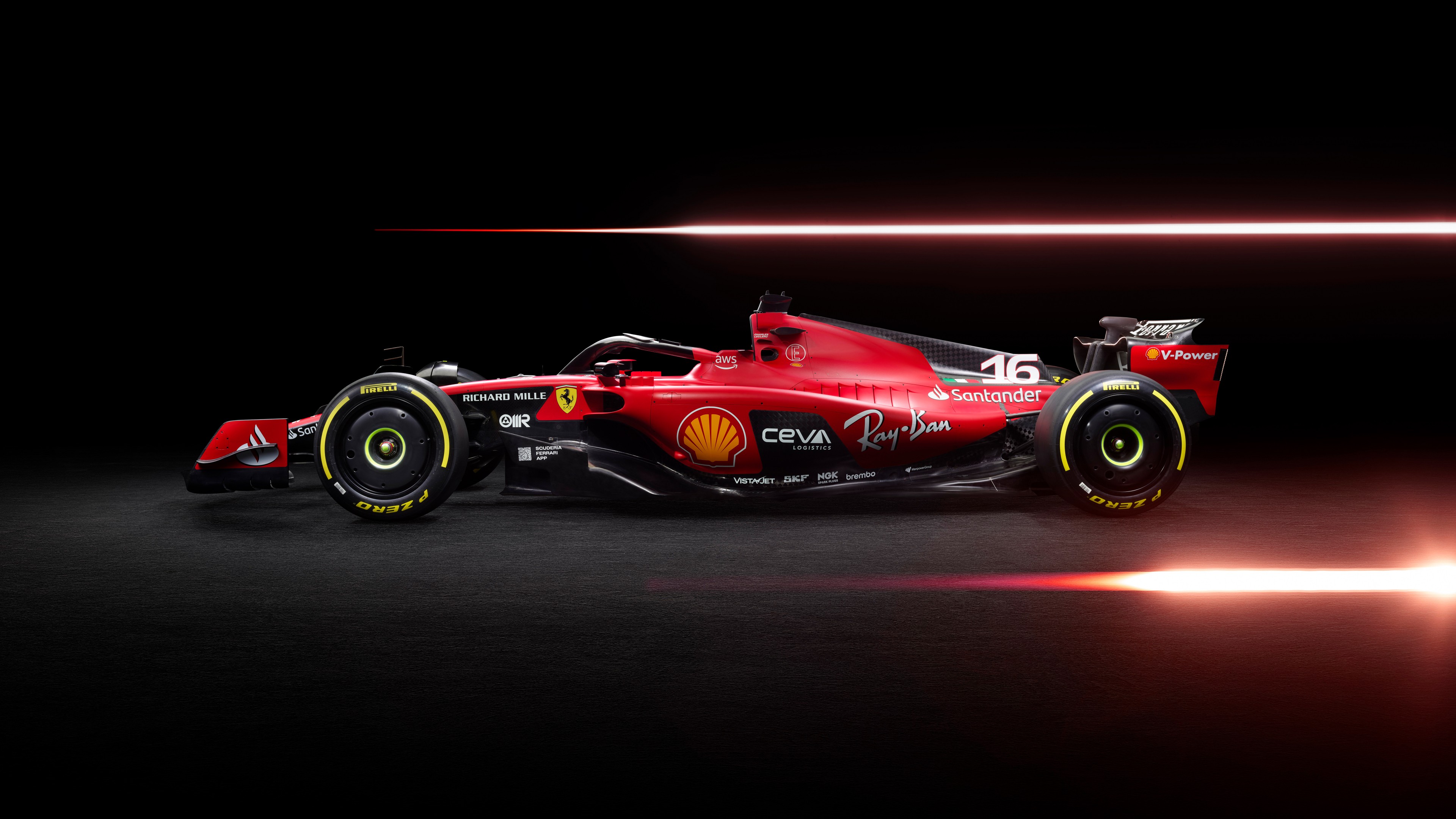 Ferrari F1 monoposto rossa, supercar italiana, 3840x2160 4K, Desktop 4K