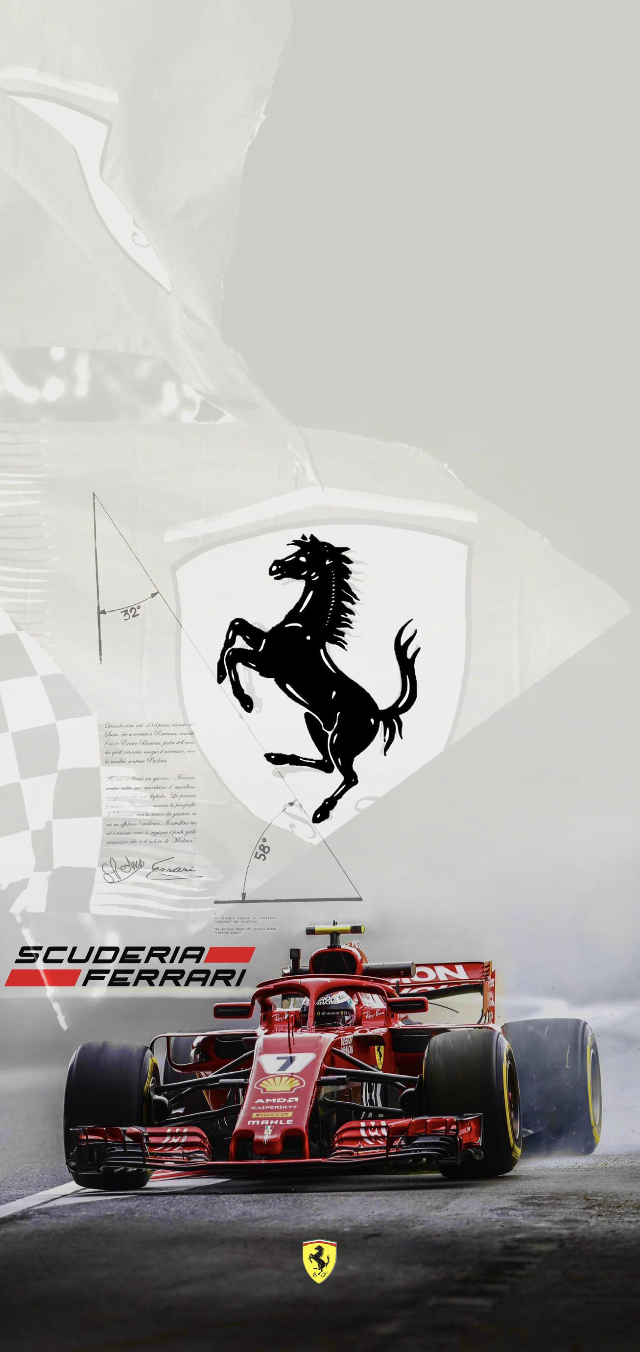 Ferrari F1 monoposto logo, 1307x2760 Full HD Verticale, Realme