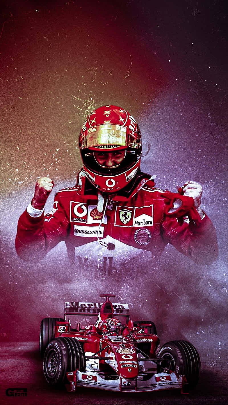Pilota Ferrari F1 esulta, Maranello, 800x1422 Full HD Verticale, Smartphone