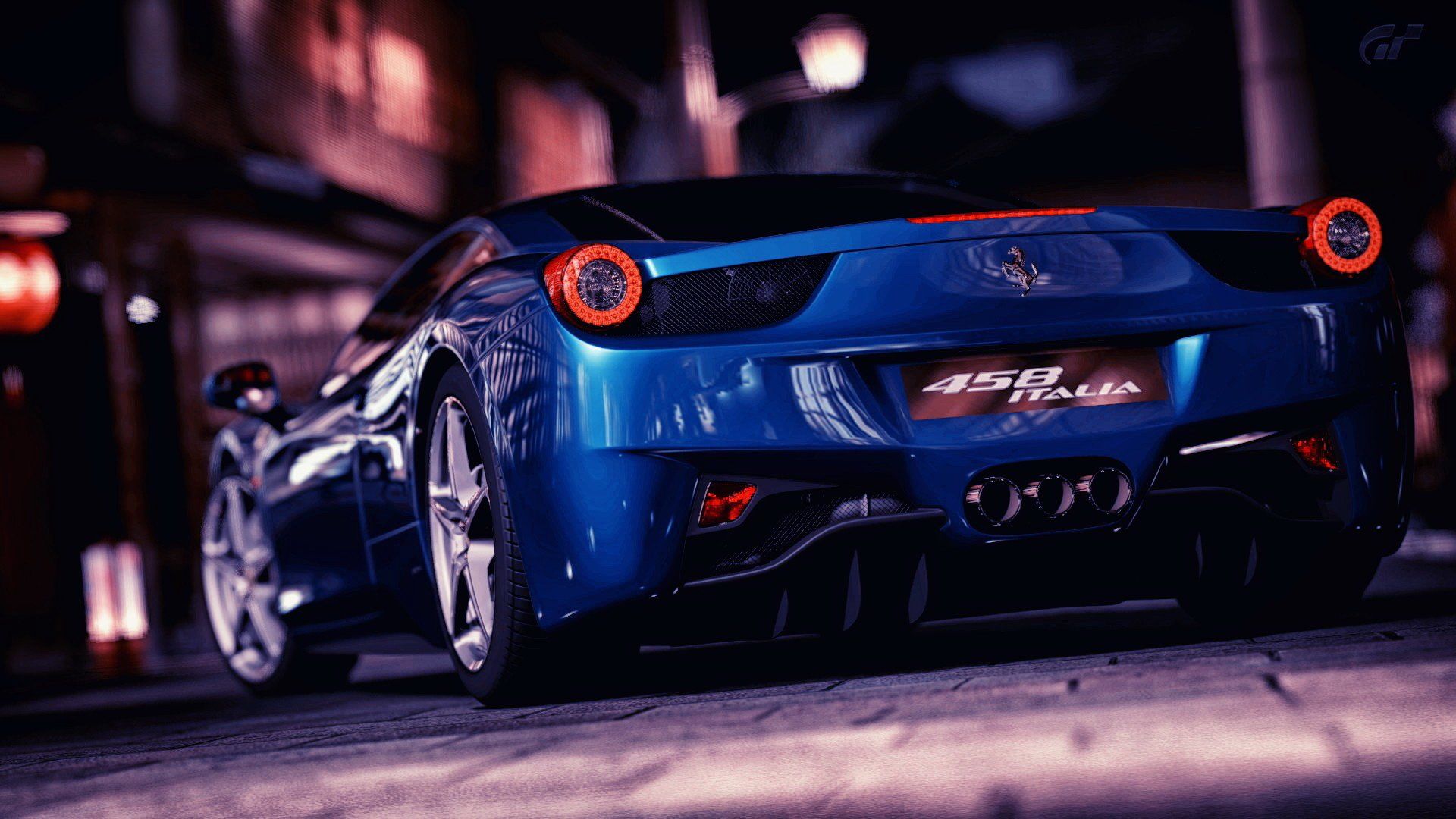 Ferrari 458 Italia blu, 1920x1080 Full HD, PC Desktop
