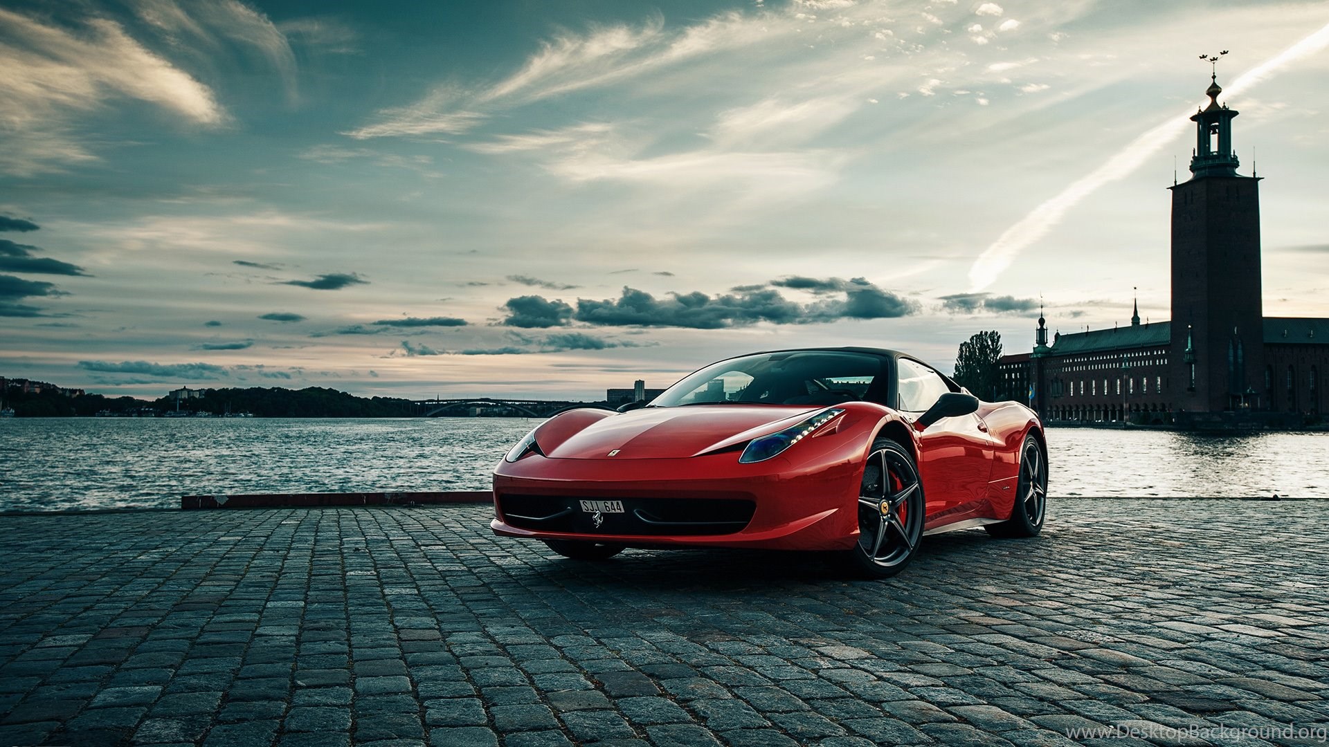 Ferrari rossa sul lungomare, 1920x1080 Full HD 1080p, Desktop