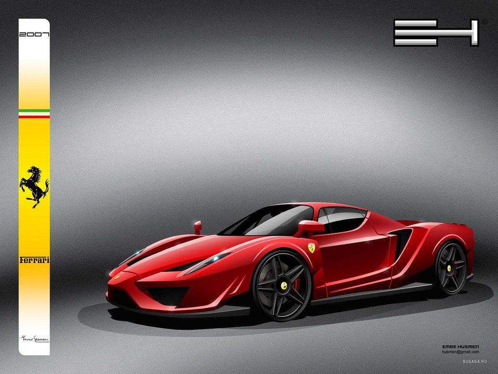 Ferrari rossa concept car, 1024x768 HD, Desktop