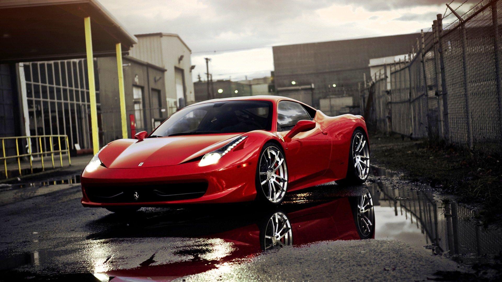 Ferrari rossa in strada, 1920x1080 Full HD 1080p, PC