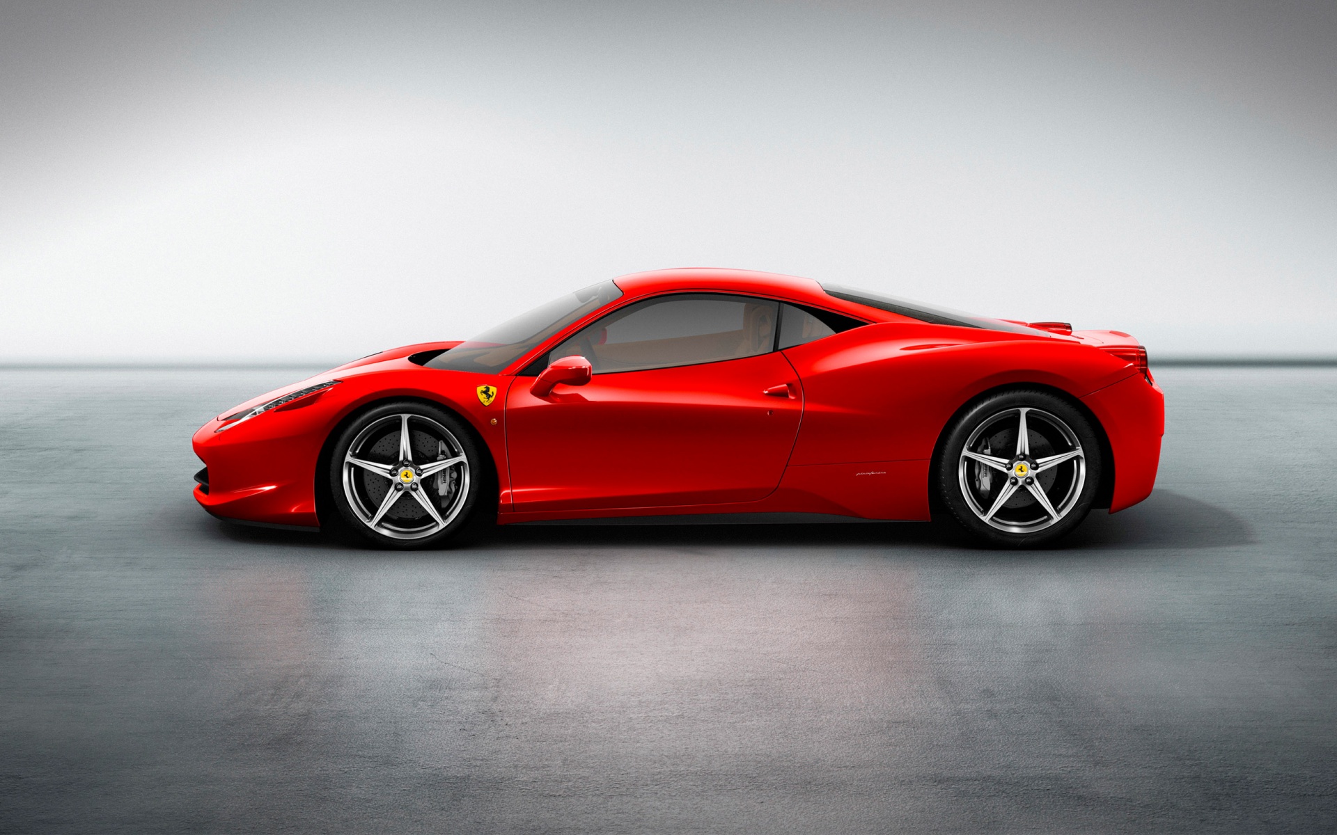 Ferrari rossa vista laterale, 1920x1200 WUXGA, Laptop