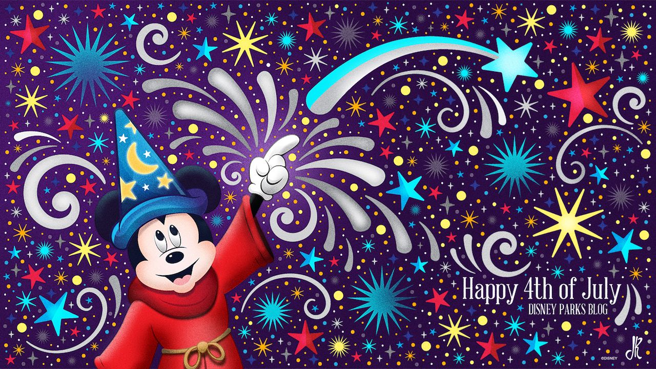 Topolino Stregone fuochi artificio, Disney, 1280x720 HD, Desktop