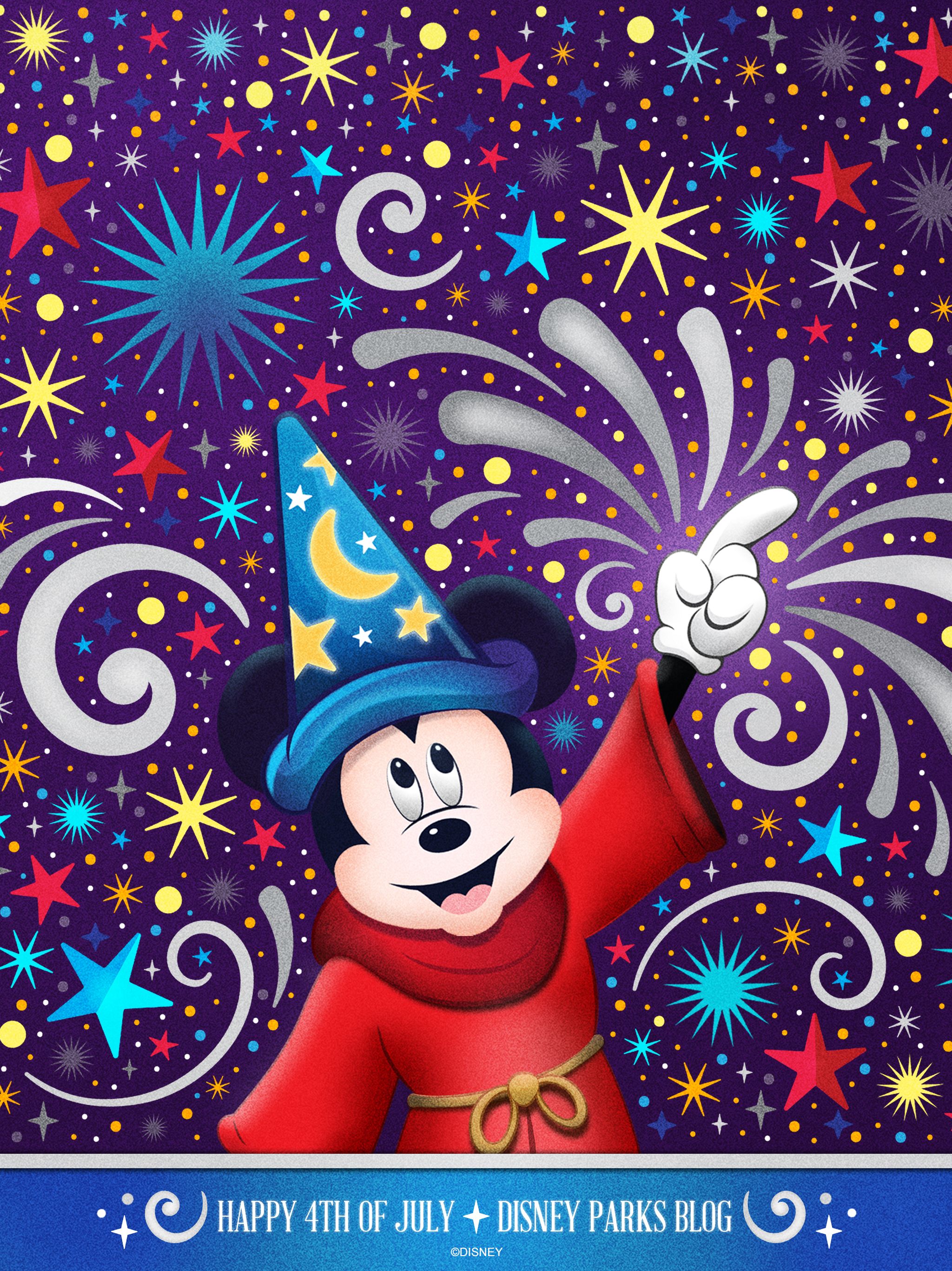 Topolino stregone fuochi d'artificio, Mickey Mouse, 2048x2732 Full HD Verticale, Smartphone