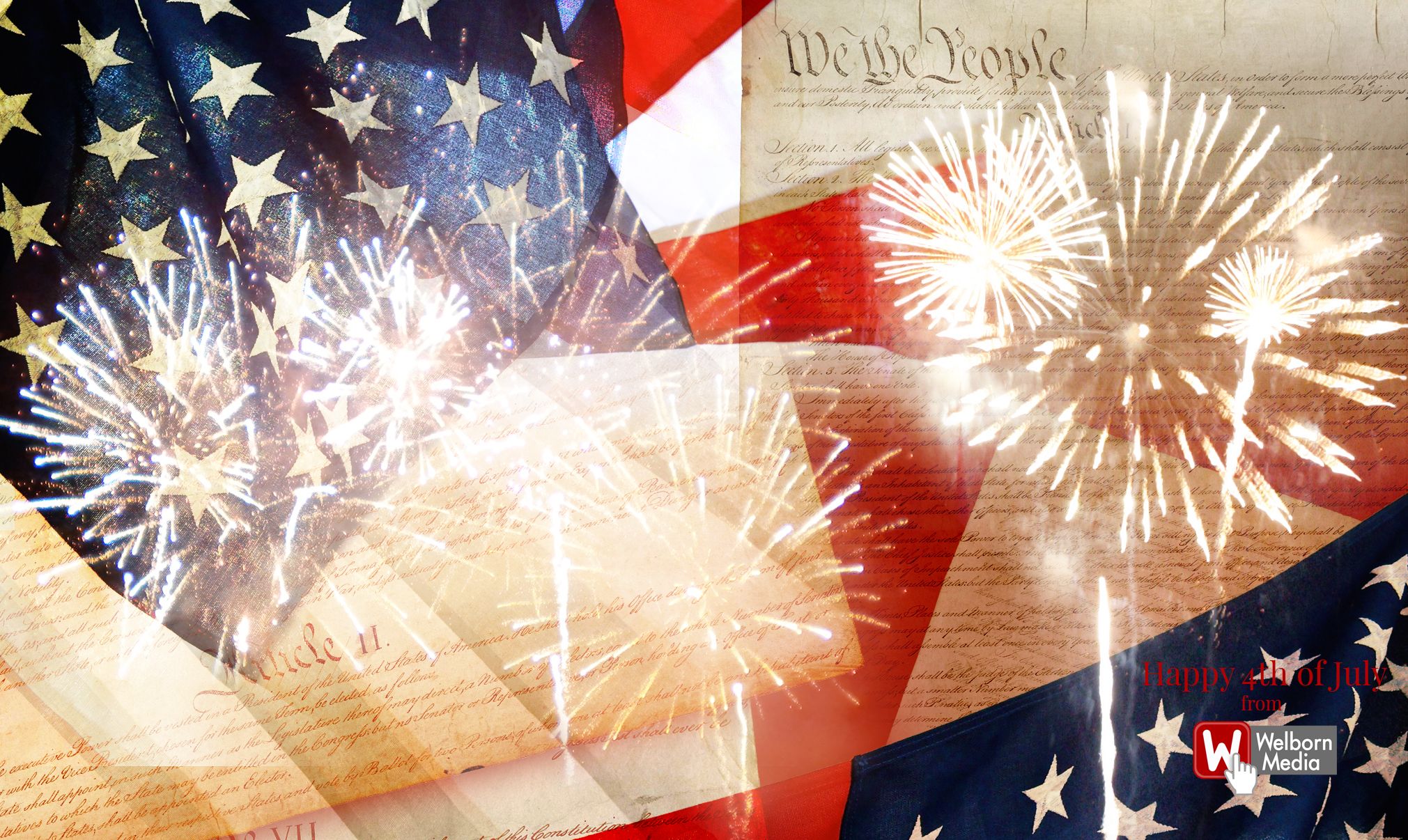 Bandiera USA e fuochi d'artificio, 2021x1206 Hi-Res, Desktop