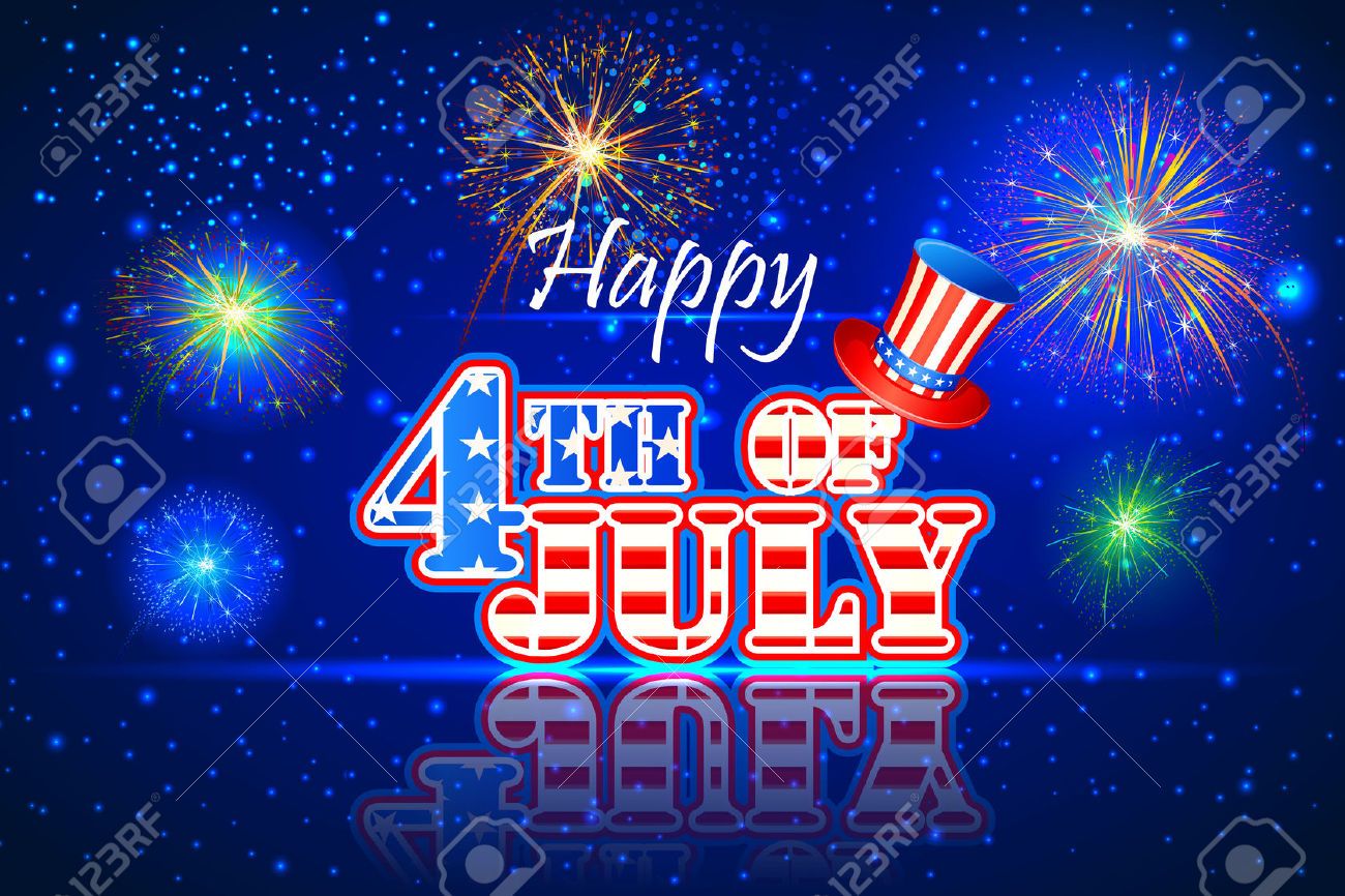 Happy 4th of July fuochi artificio, 1300x866 HD, Desktop