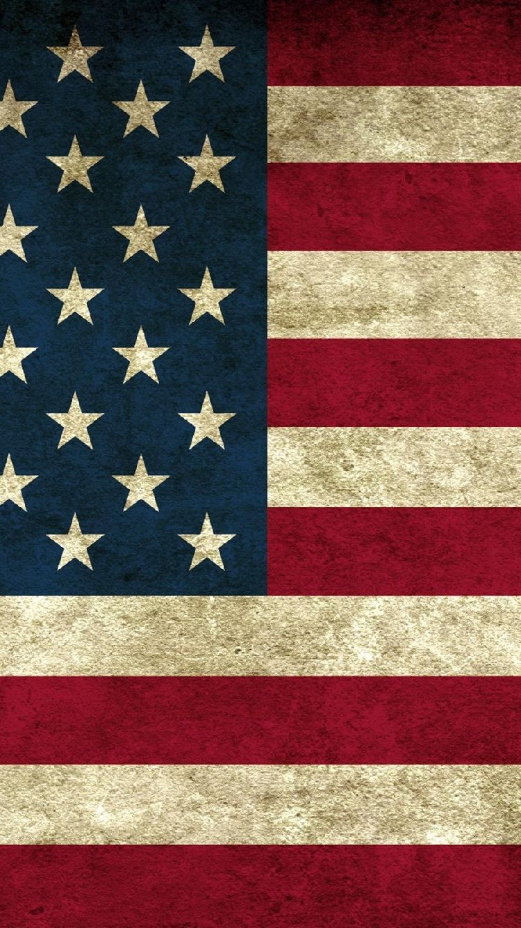 Bandiera USA vintage, 750x1334 Full HD Verticale, iPhone