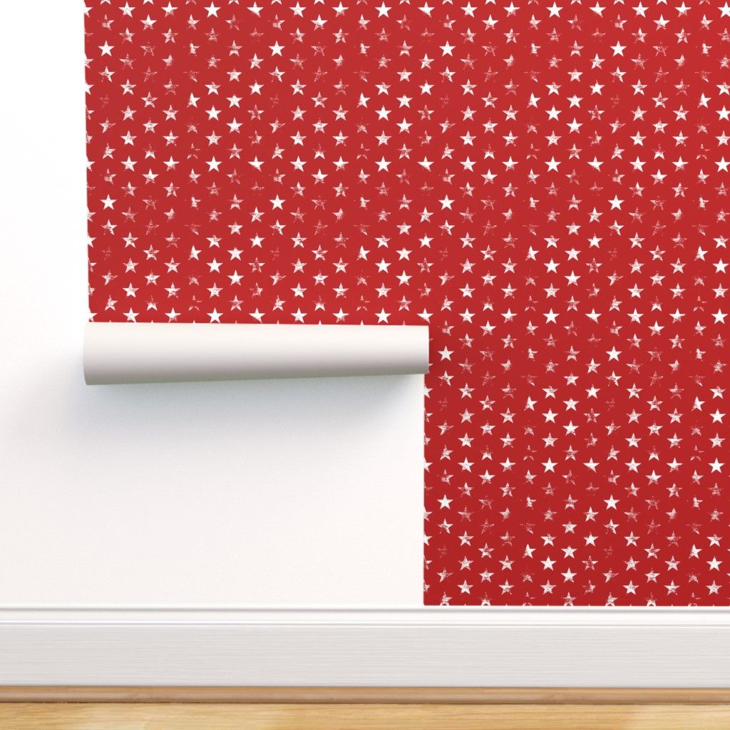 Stelle bianche su rosso, 1024x1024 HD, PC Desktop