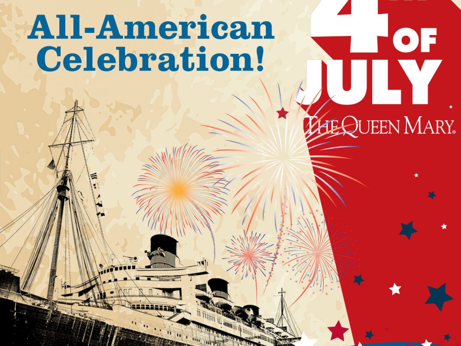 Nave Queen Mary vintage fuochi artificio, 1600x1200 HD, PC