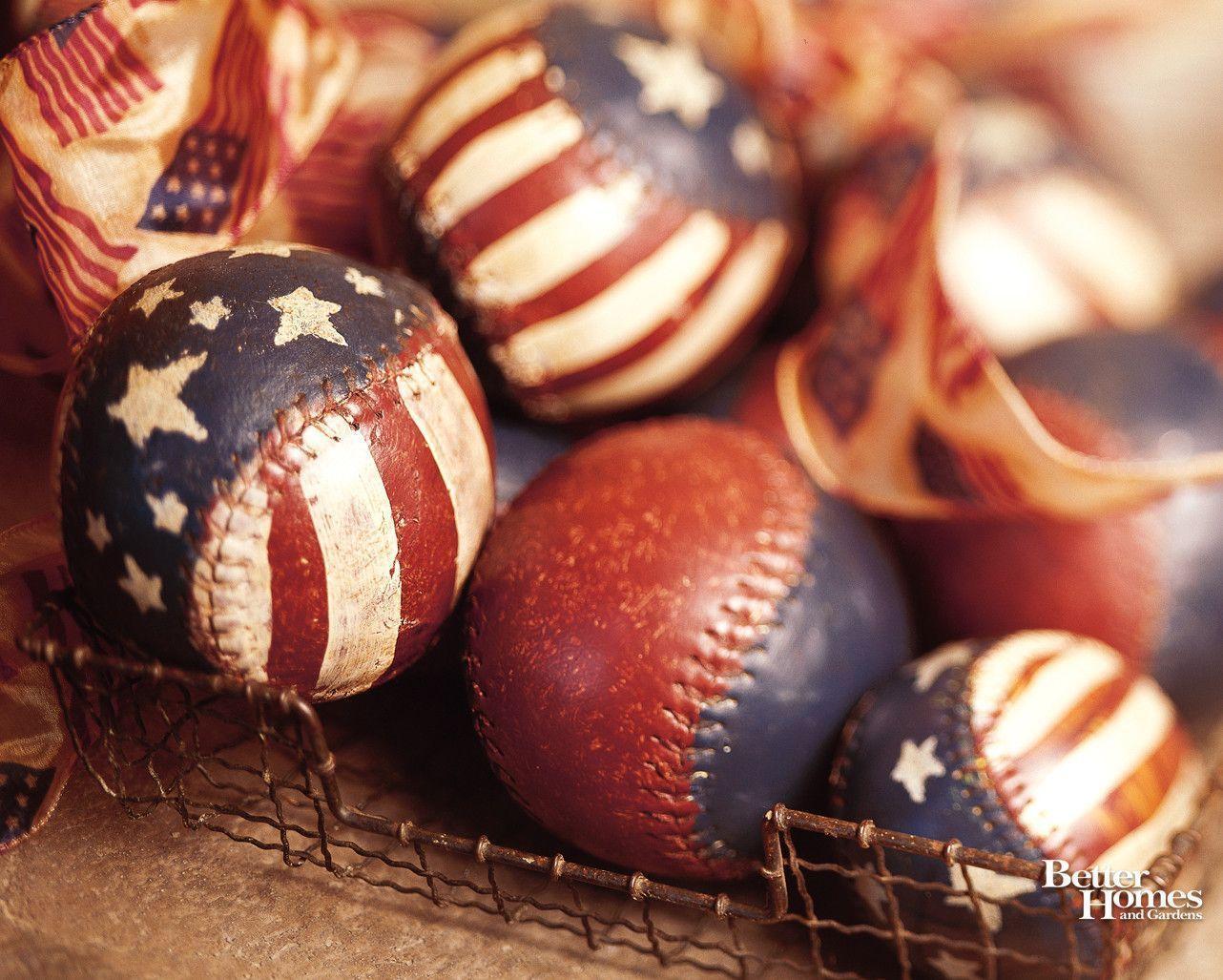 Palline baseball bandiera americana vintage, 1282x1027 HD, ROG Asus Laptop