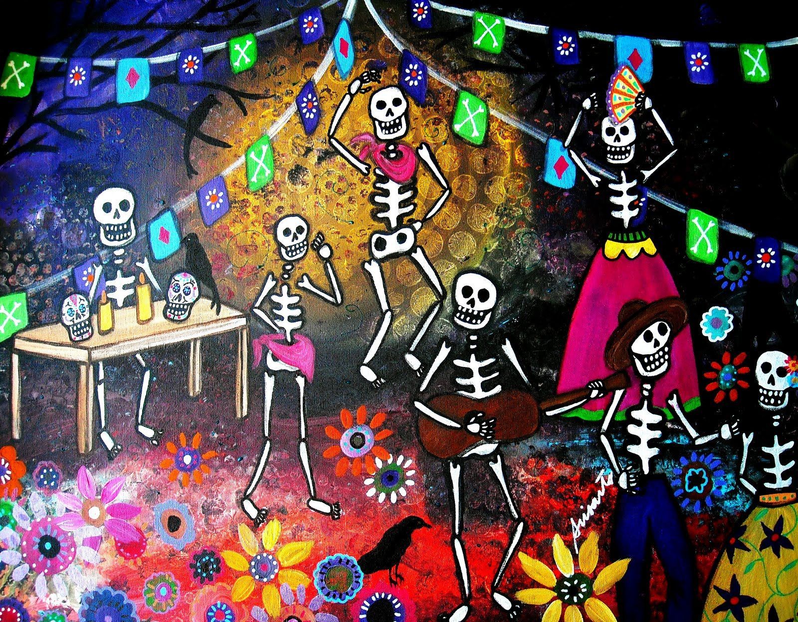 Scheletri festa Dia de los Muertos, 1600x1247 HD Ready, Desktop