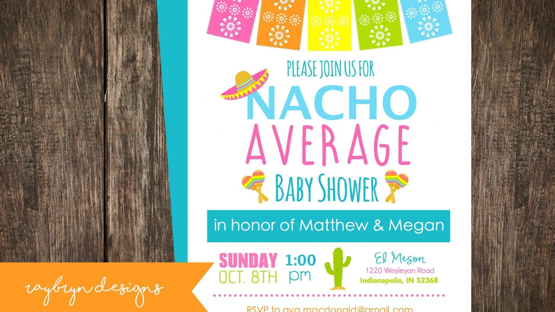 Invito baby shower tema messicano, 1920x1080 Full HD, PC