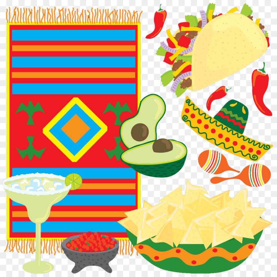 Clipart festa messicana taco sombrero, 900x900 HD, Desktop