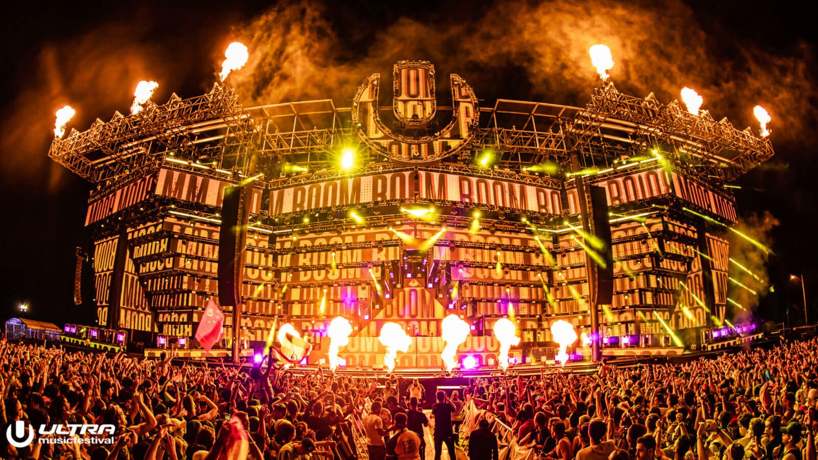 Palco Ultra Music Festival notturno, 1600x900 HD Ready, Desktop