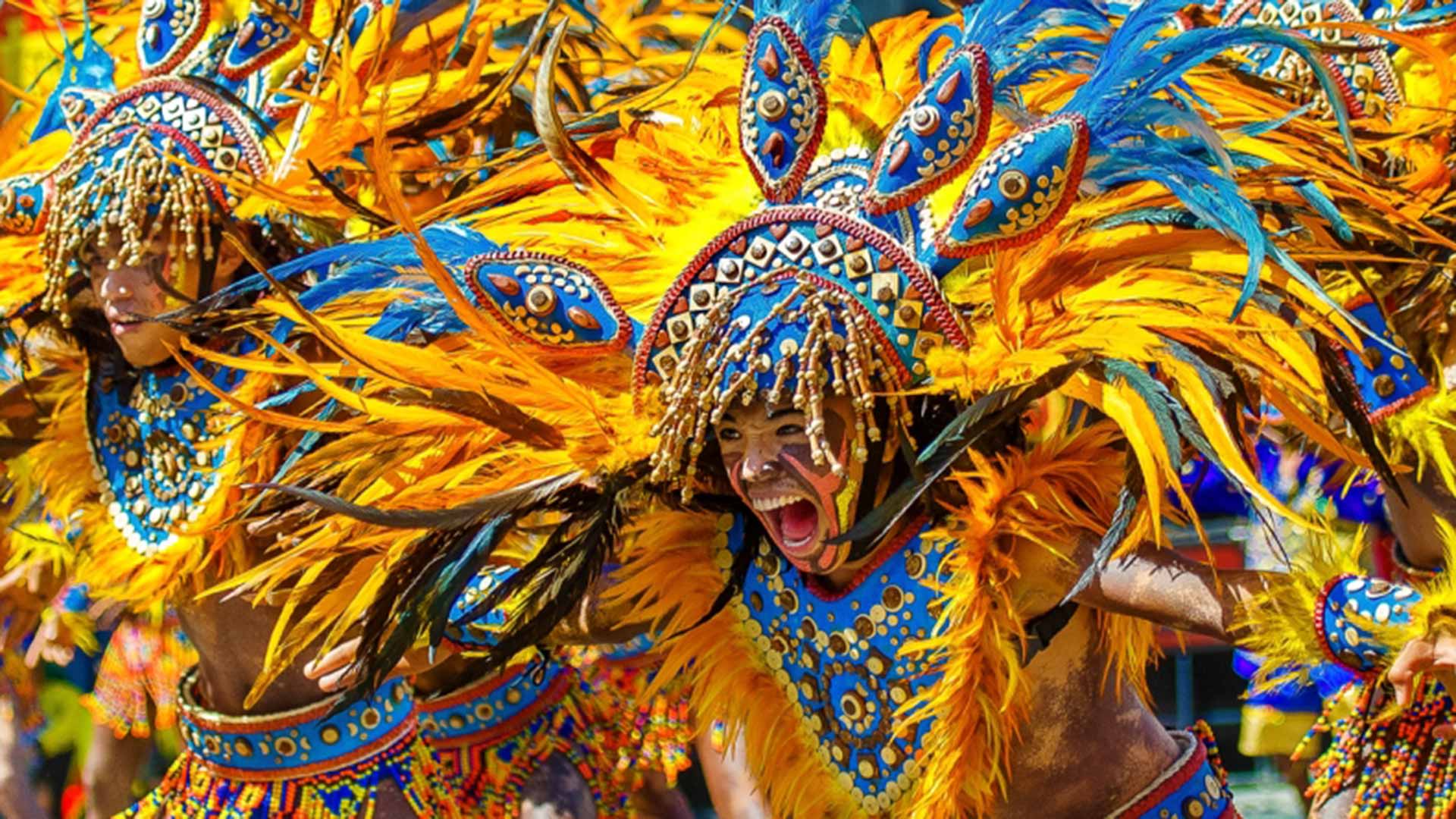 Festival Ati-Atihan Filippine costumi colorati, 1920x1080 Full HD 1080p, Laptop