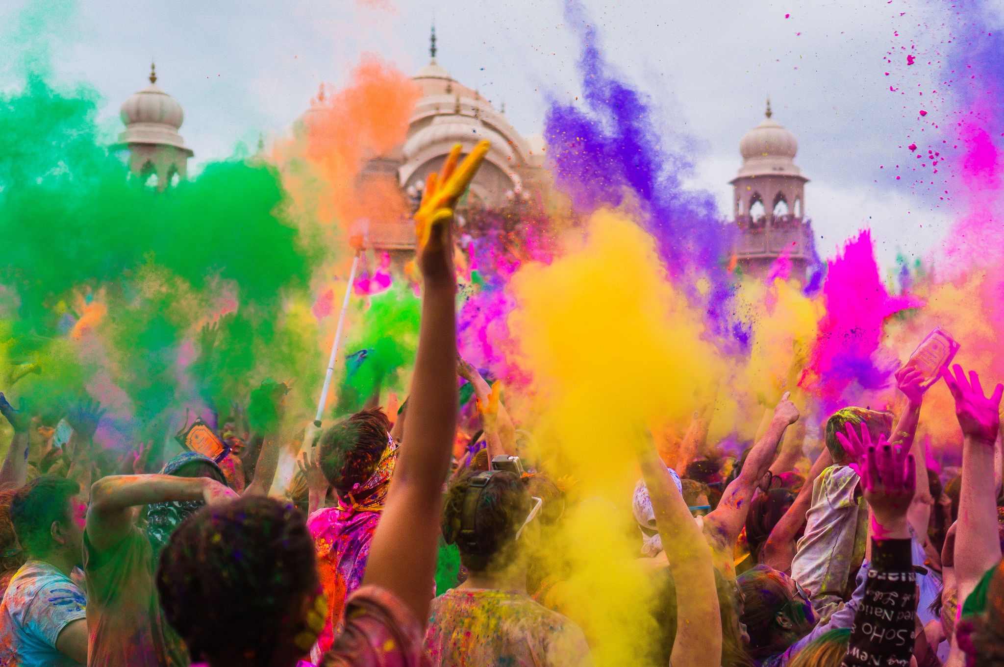Festival Holi colori polvere, 2048x1361 alta risoluzione, Desktop