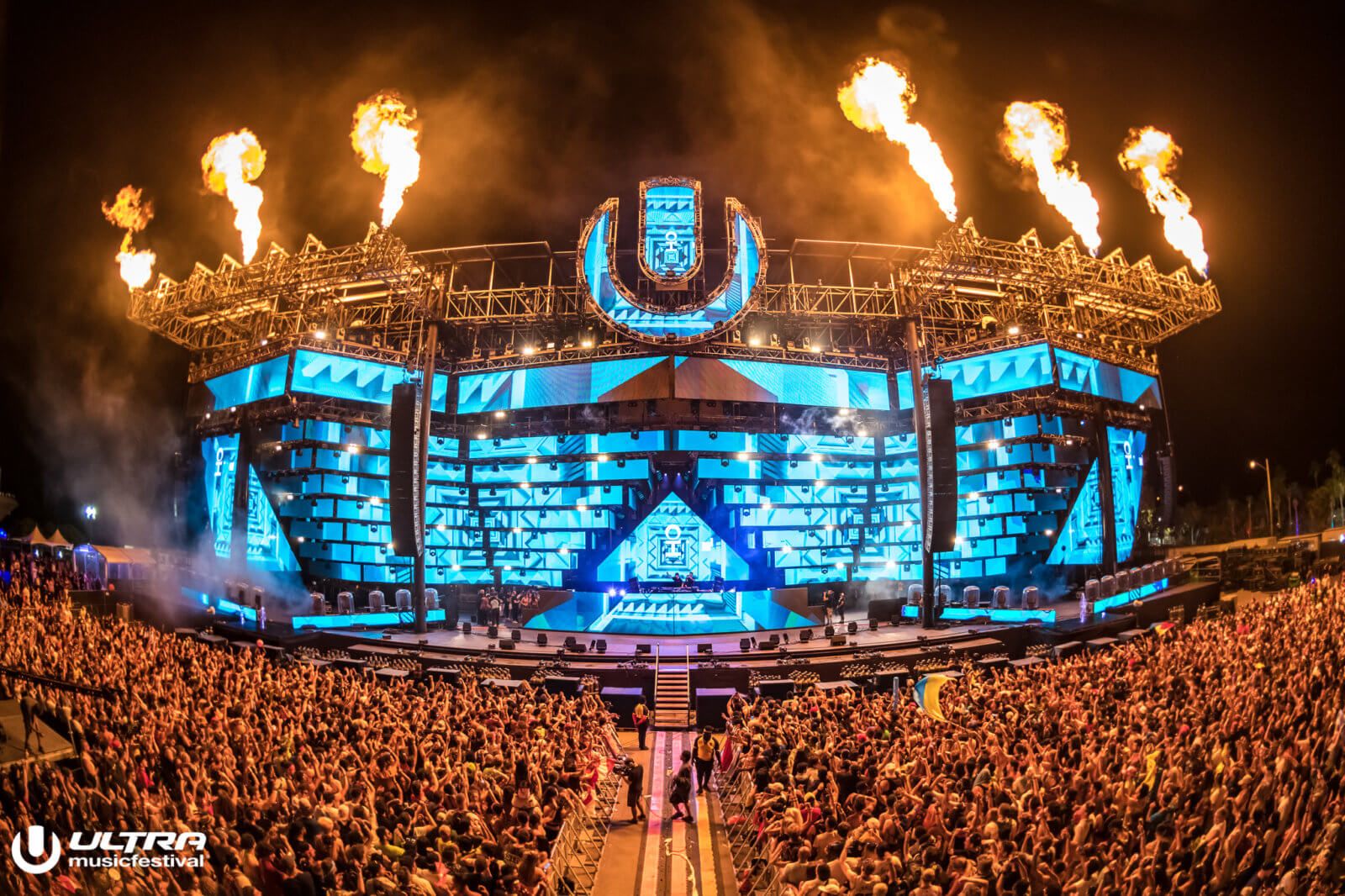 Ultra Music Festival palco notturno, 1600x1066 HD, Laptop