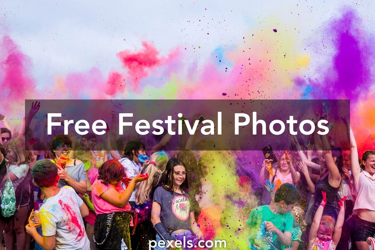 Festival colori Holi folla, 1500x1000 HD, Desktop