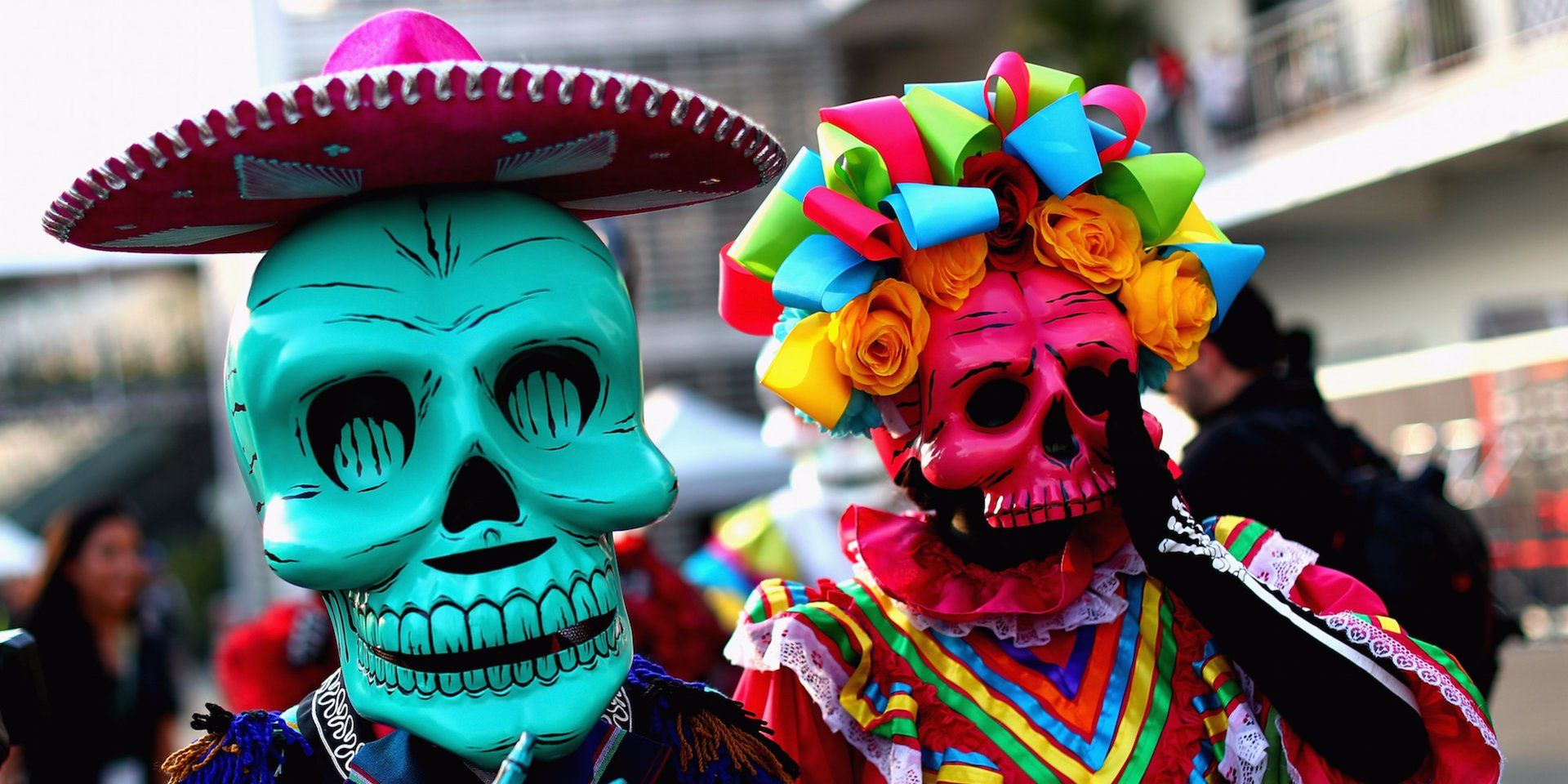 Teschi colorati Dia de Muertos, 1920x960 Full HD 1080p, Desktop