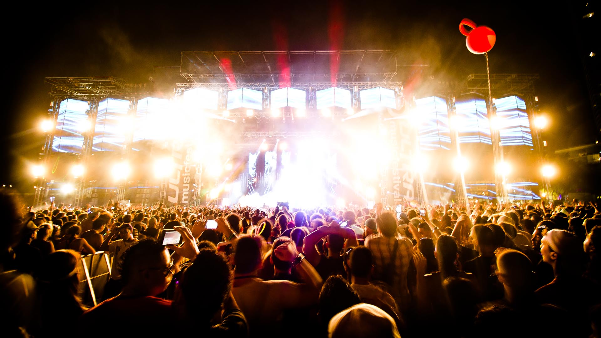 Concerto festival luci folla, 1920x1080 1080p, PC