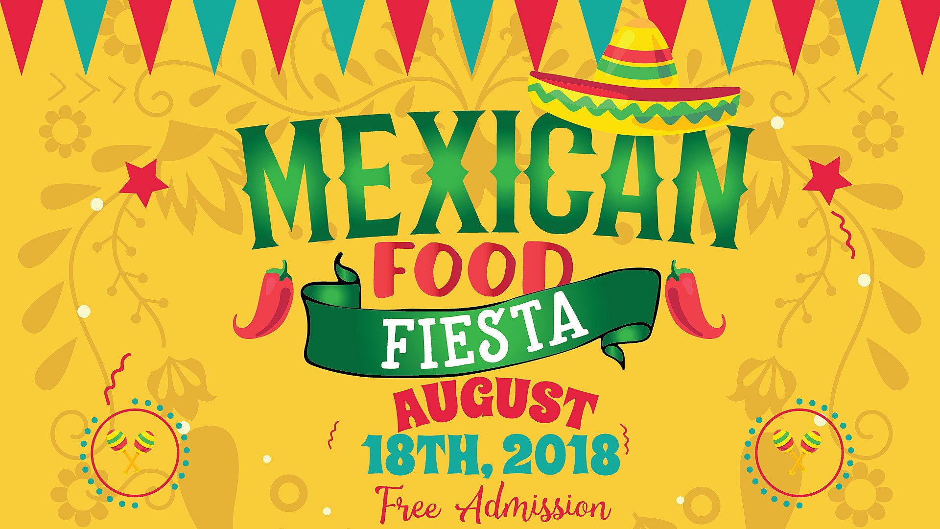 Fiesta messicana cibo poster, 1920x1080 Full HD, Desktop