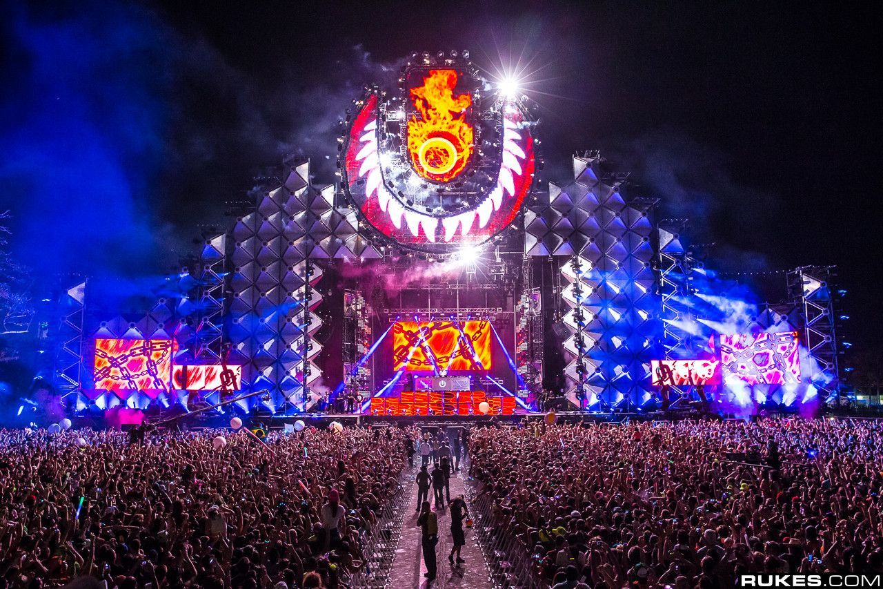 Ultra Music Festival Miami palco notturno, 1280x853 720p, PC
