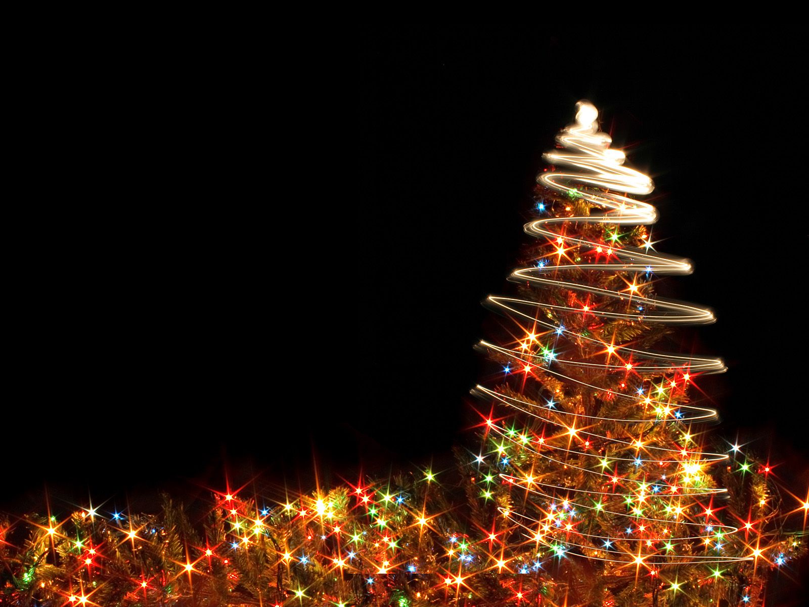 Albero di Natale con luci colorate, 1600x1200 HD, ROG Asus Laptop