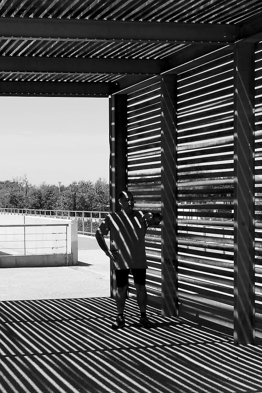 Uomo ombre struttura in bianco/nero, 910x1365 Verticale, Mobile