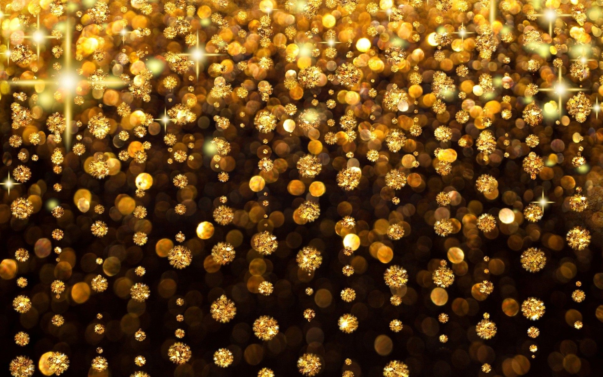 Pioggia di luci dorate, 1920x1200 Full HD+ WUXGA, Desktop