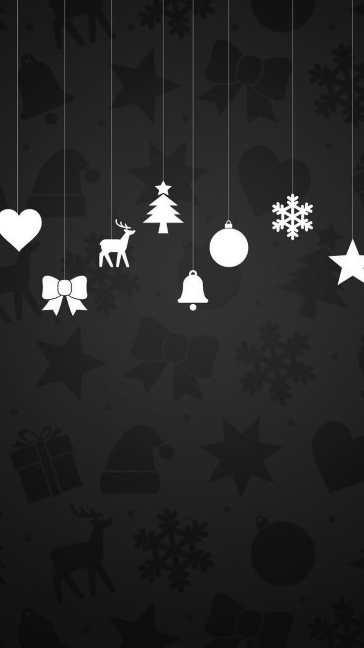 Decorazioni natalizie appese nero, 736x1308 Full HD Verticale, Realme