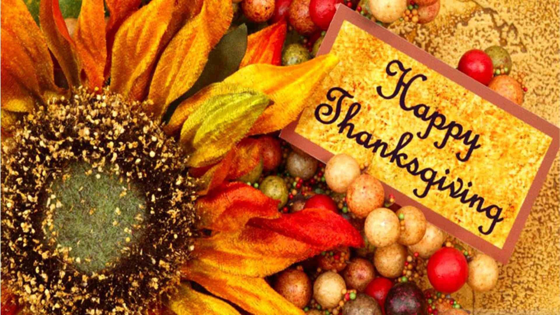 Girasole e decorazioni autunnali Thanksgiving, 1920x1080 Full HD 1080p, Desktop