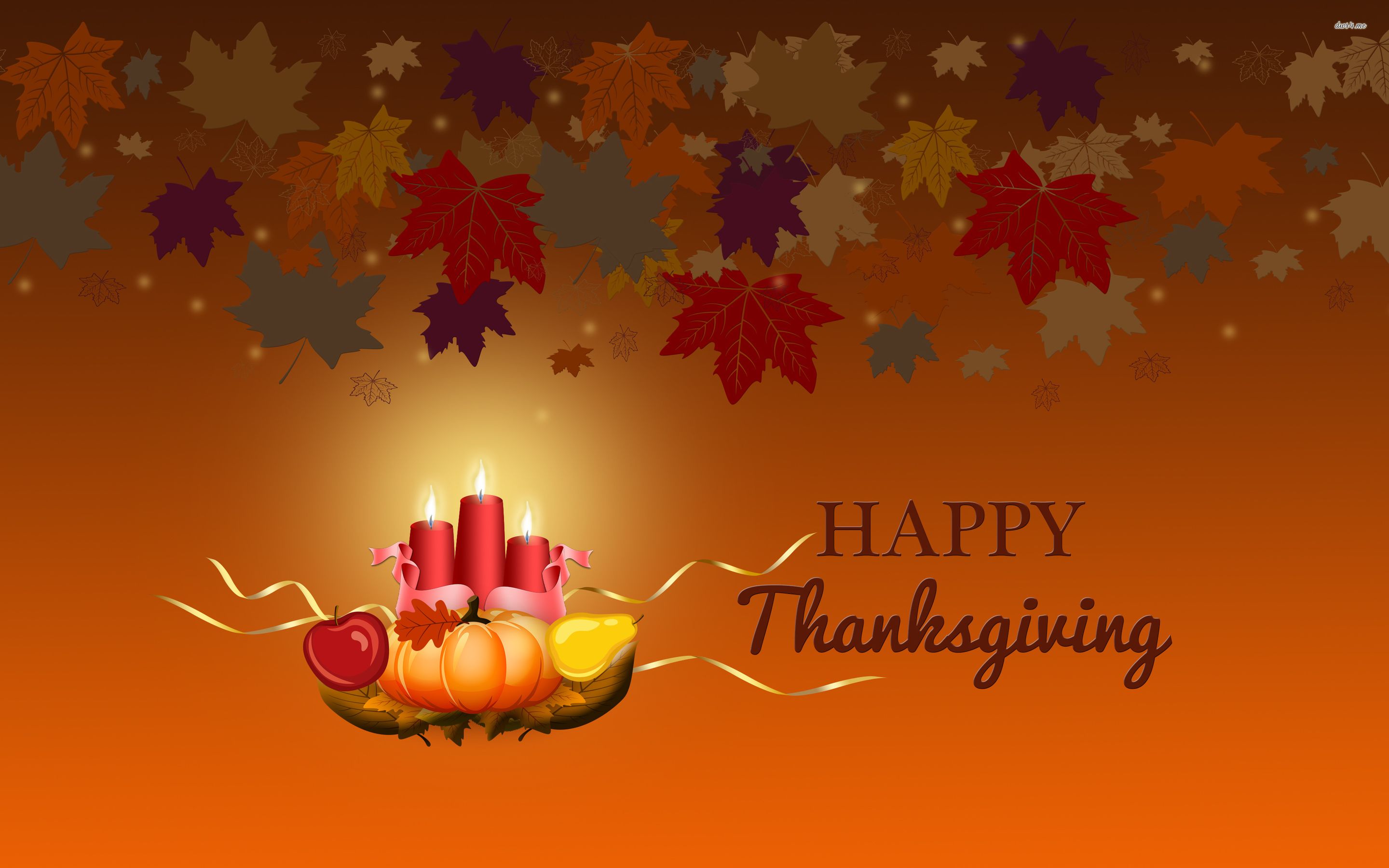 Candele e foglie autunnali Thanksgiving, 2880x1800 2K+, MacBook Pro