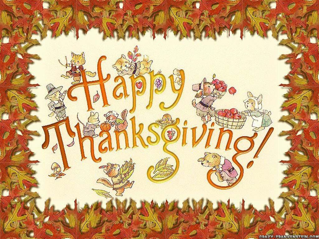 Happy Thanksgiving topolini illustrati, 1024x768 HD, Desktop