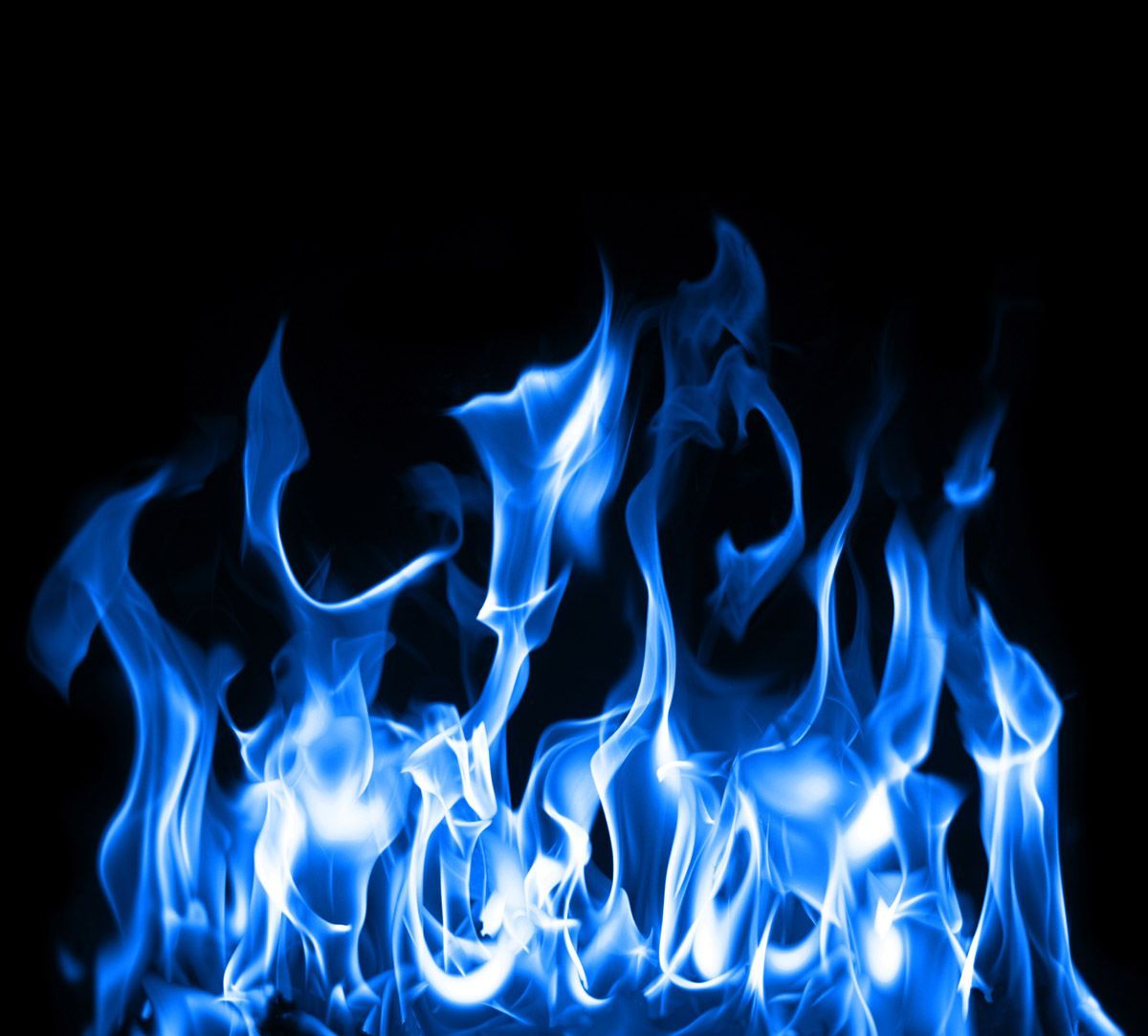 Fiamme blu su sfondo nero, 1200x1083 HD, Lenovo Legion