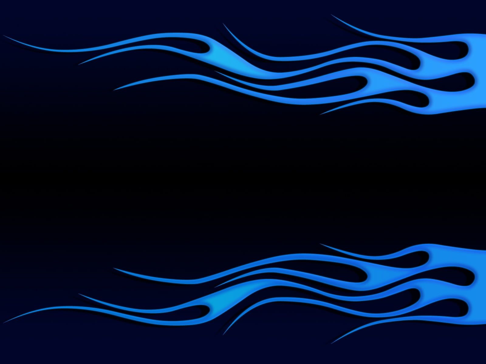 Fiamme blu tribali sfondo nero, 1600x1200 HD, Laptop