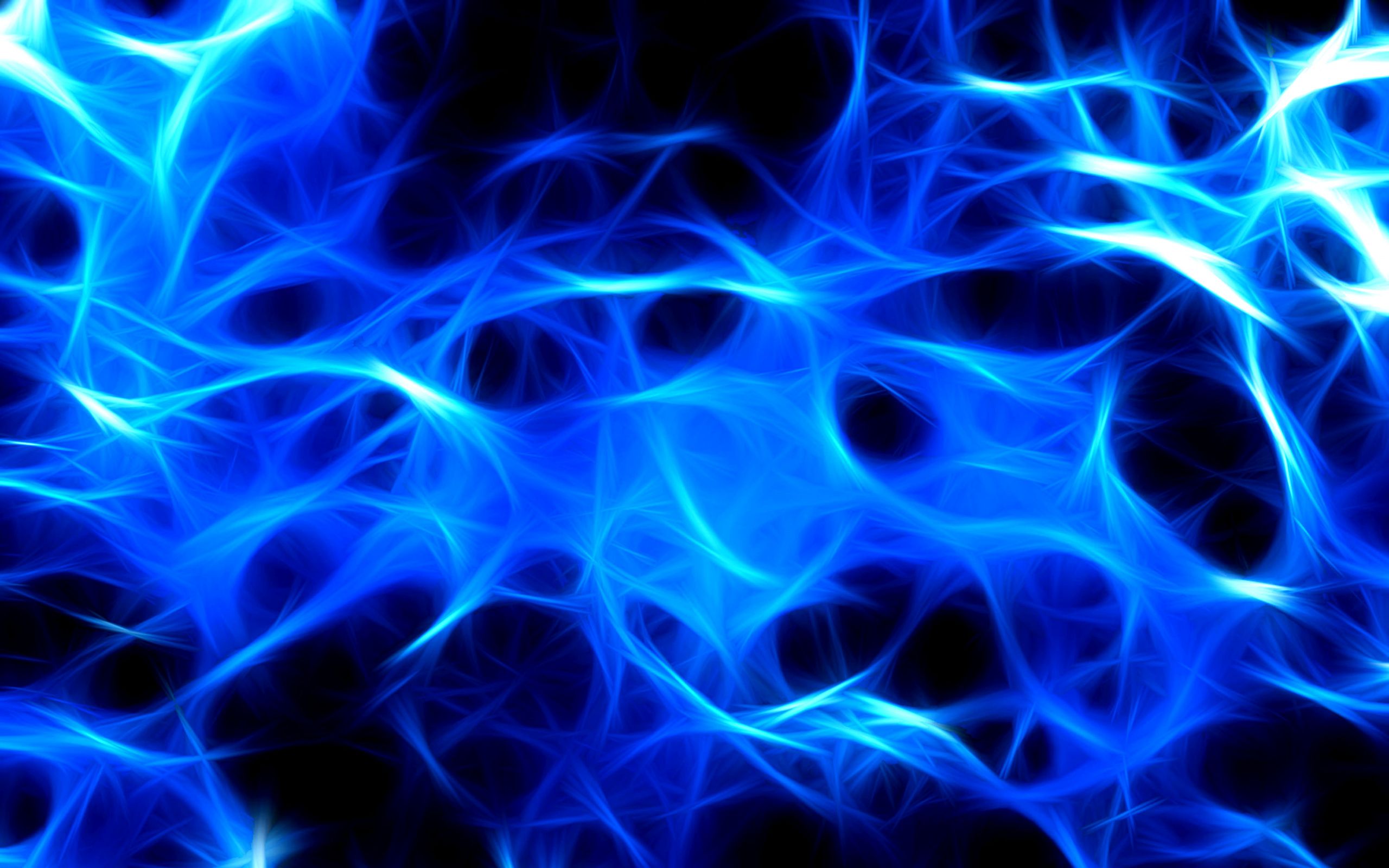 Fiamme blu astratte frattali, 2560x1600 2K+, Laptop